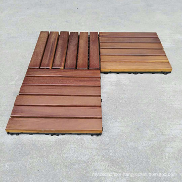 High Demand Products China Supplier Outdoor Solid Wood Teak Decking With Plastic Base